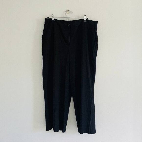 Eileen Fisher Black Cropped Pants Woman Size 16P BNWT